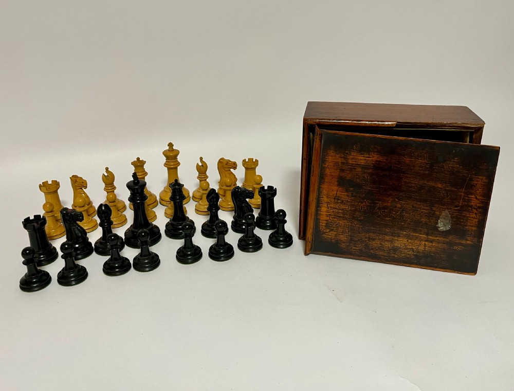 Victorian Jaques Staunton Chess Set View XI