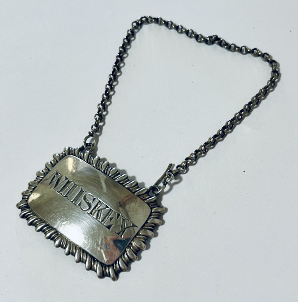 Georgian Silver Decanter Label