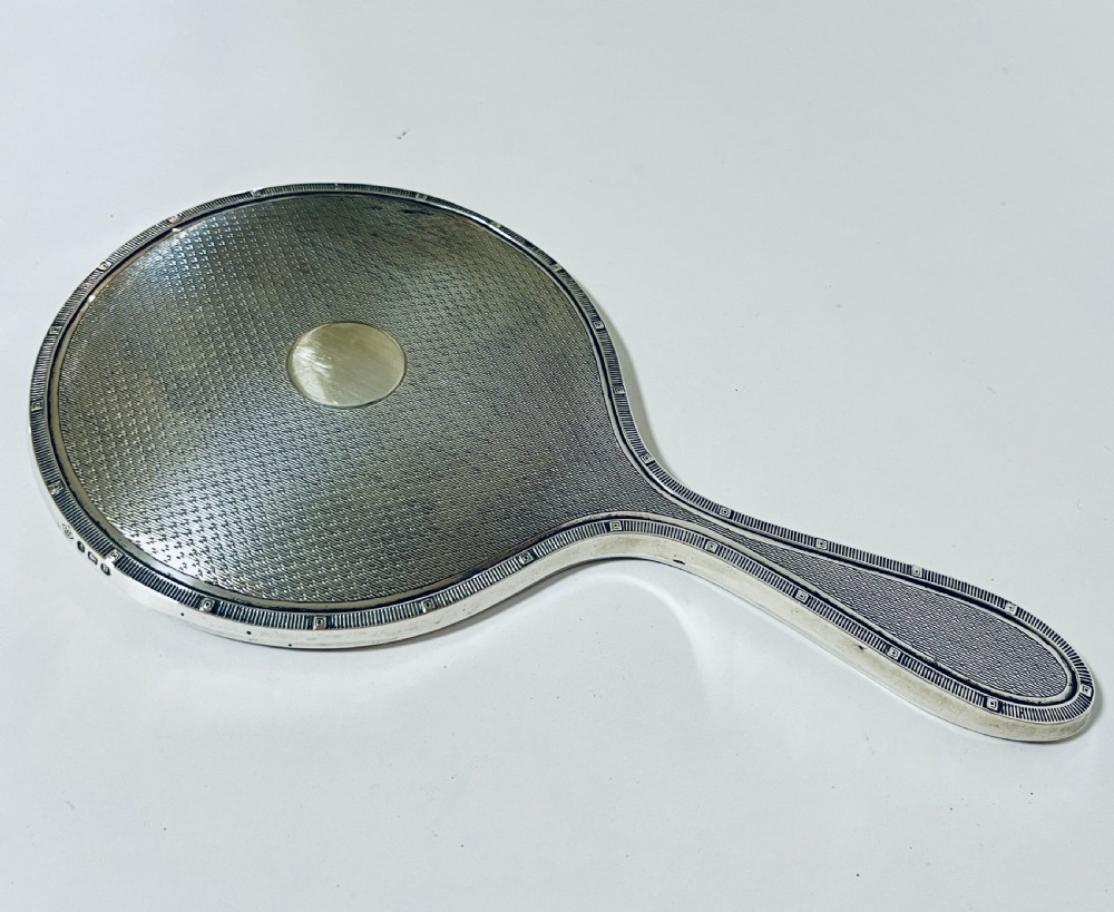 Antique Silver Hand Mirror