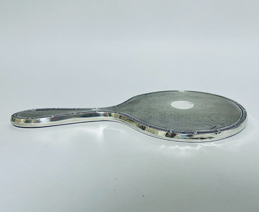 Antique Silver Hand Mirror View VI