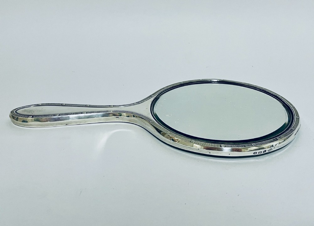 Antique Silver Hand Mirror View VIII