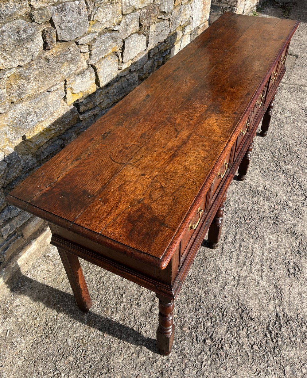 18th Century Oak Dresser Base View III