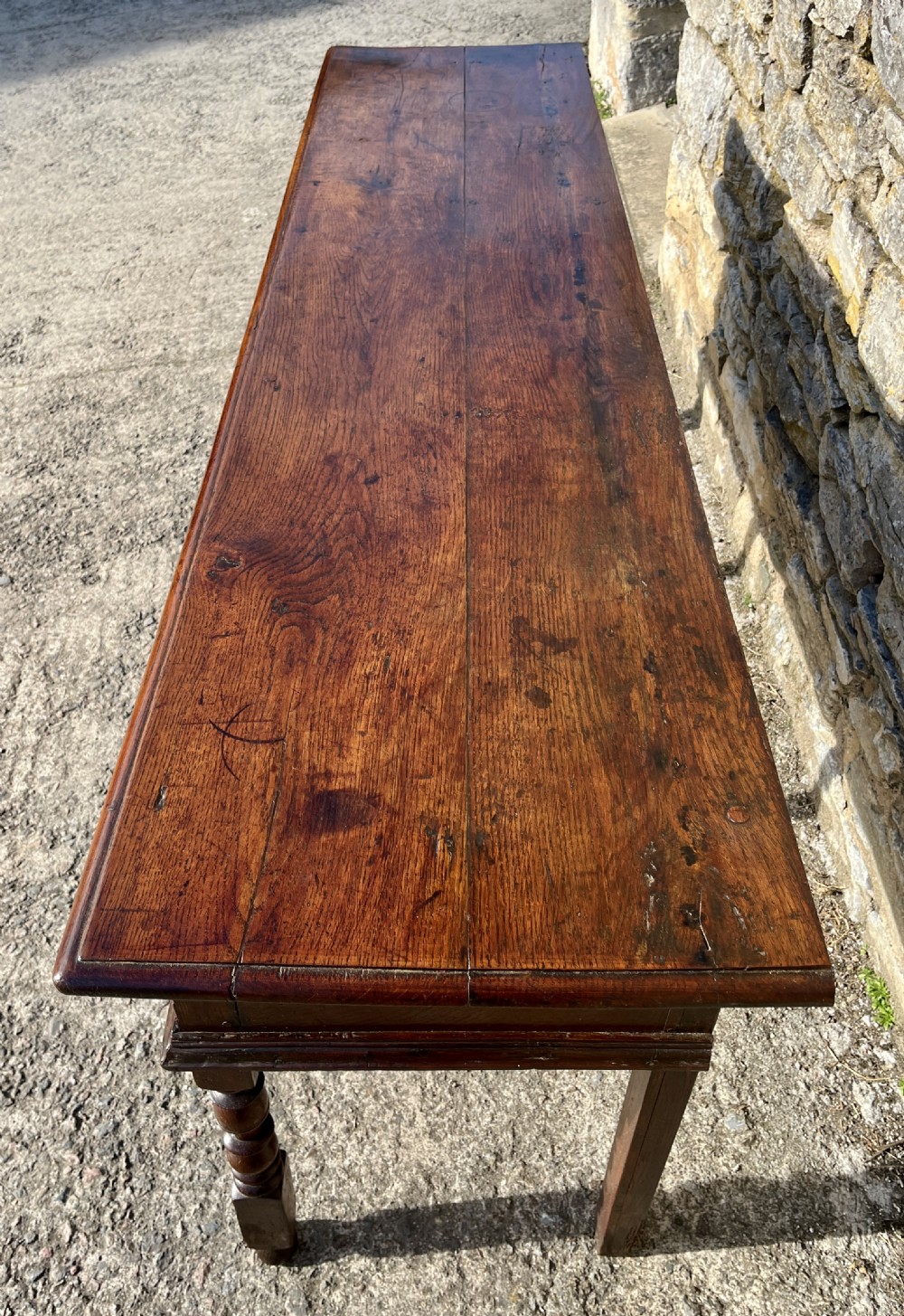 18th Century Oak Dresser Base View XVIII