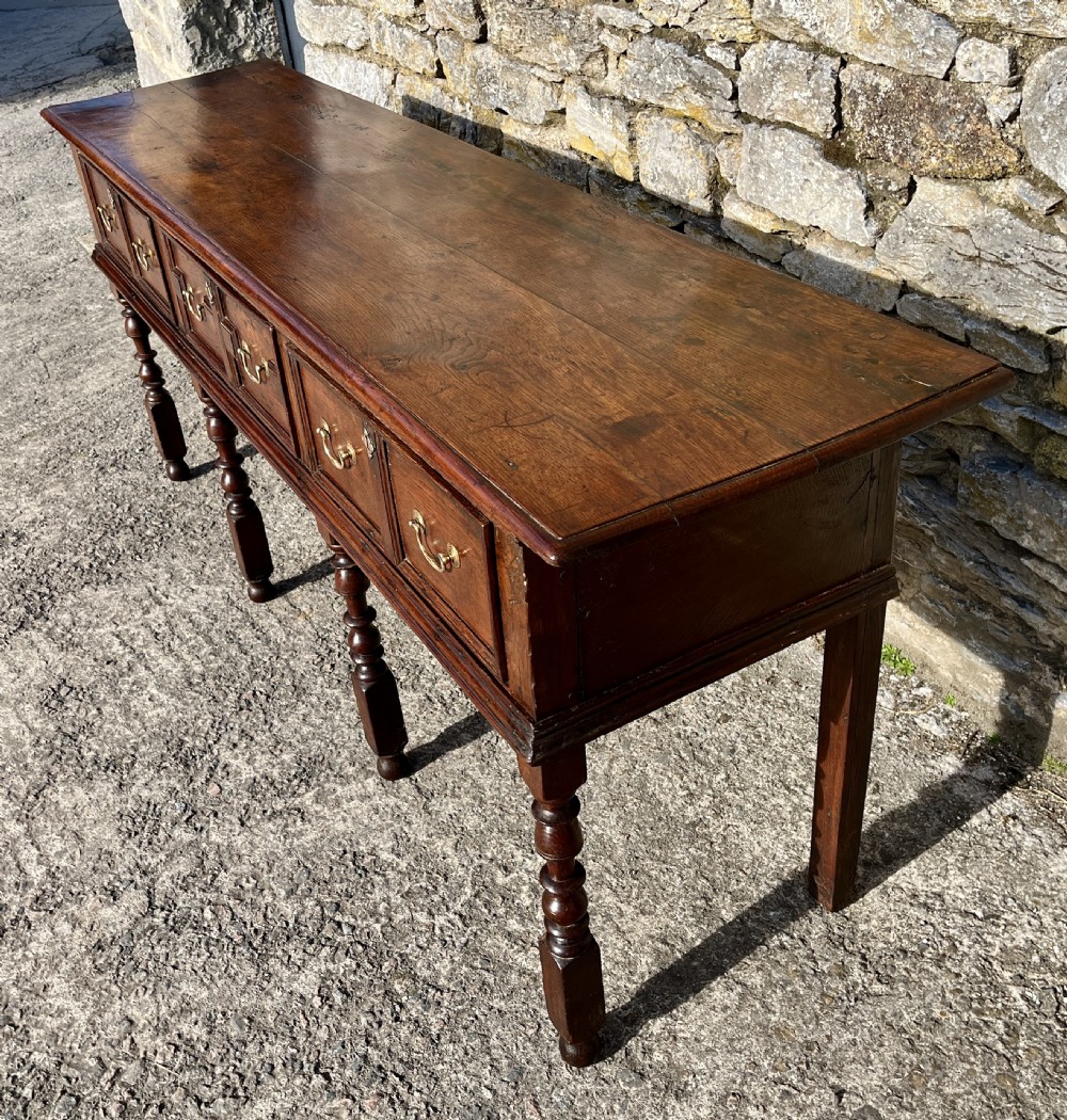 18th Century Oak Dresser Base View XIX
