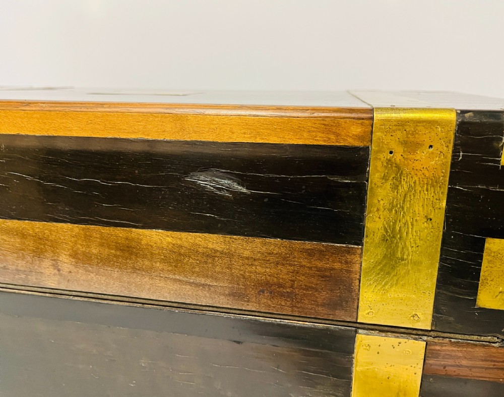Victorian Coromandel Writing Slope with Secret Drawers View XVI