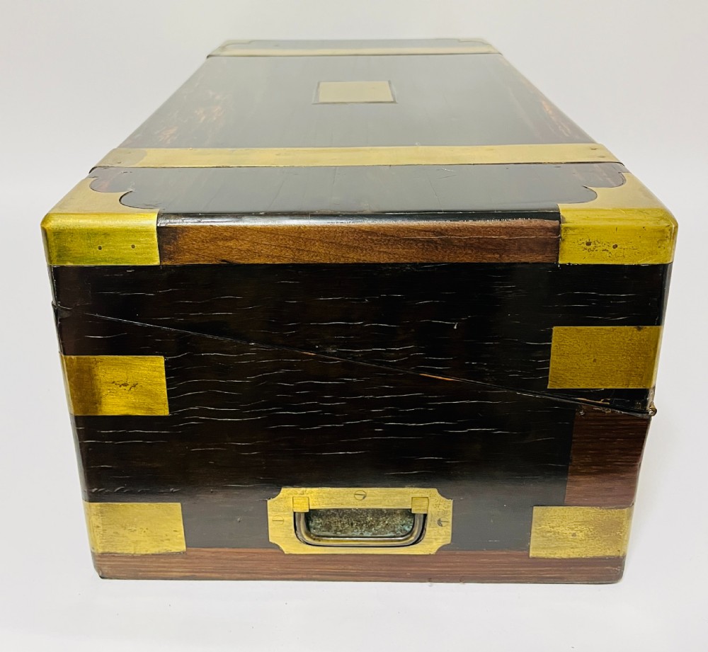 Victorian Coromandel Writing Slope with Secret Drawers View XVIII