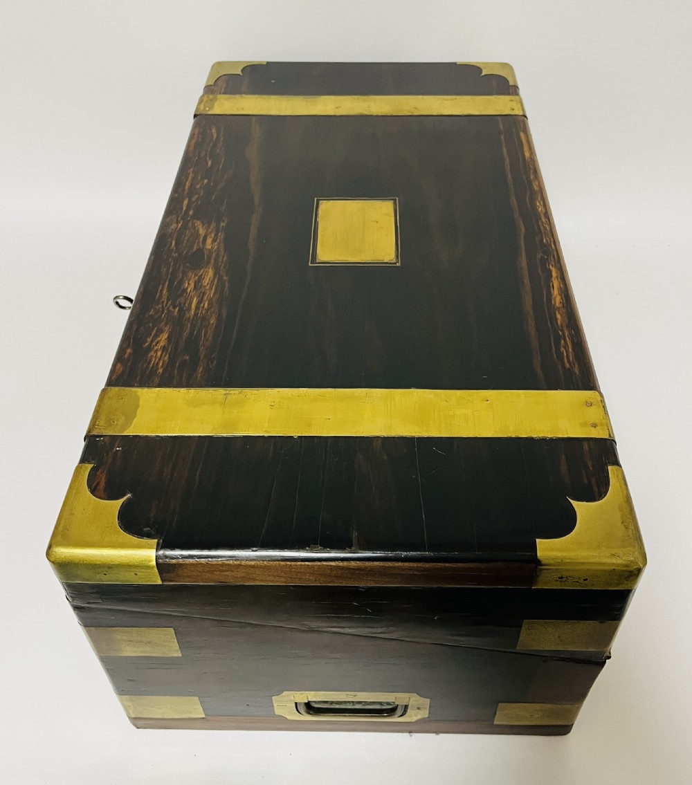 Victorian Coromandel Writing Slope with Secret Drawers View XXIII