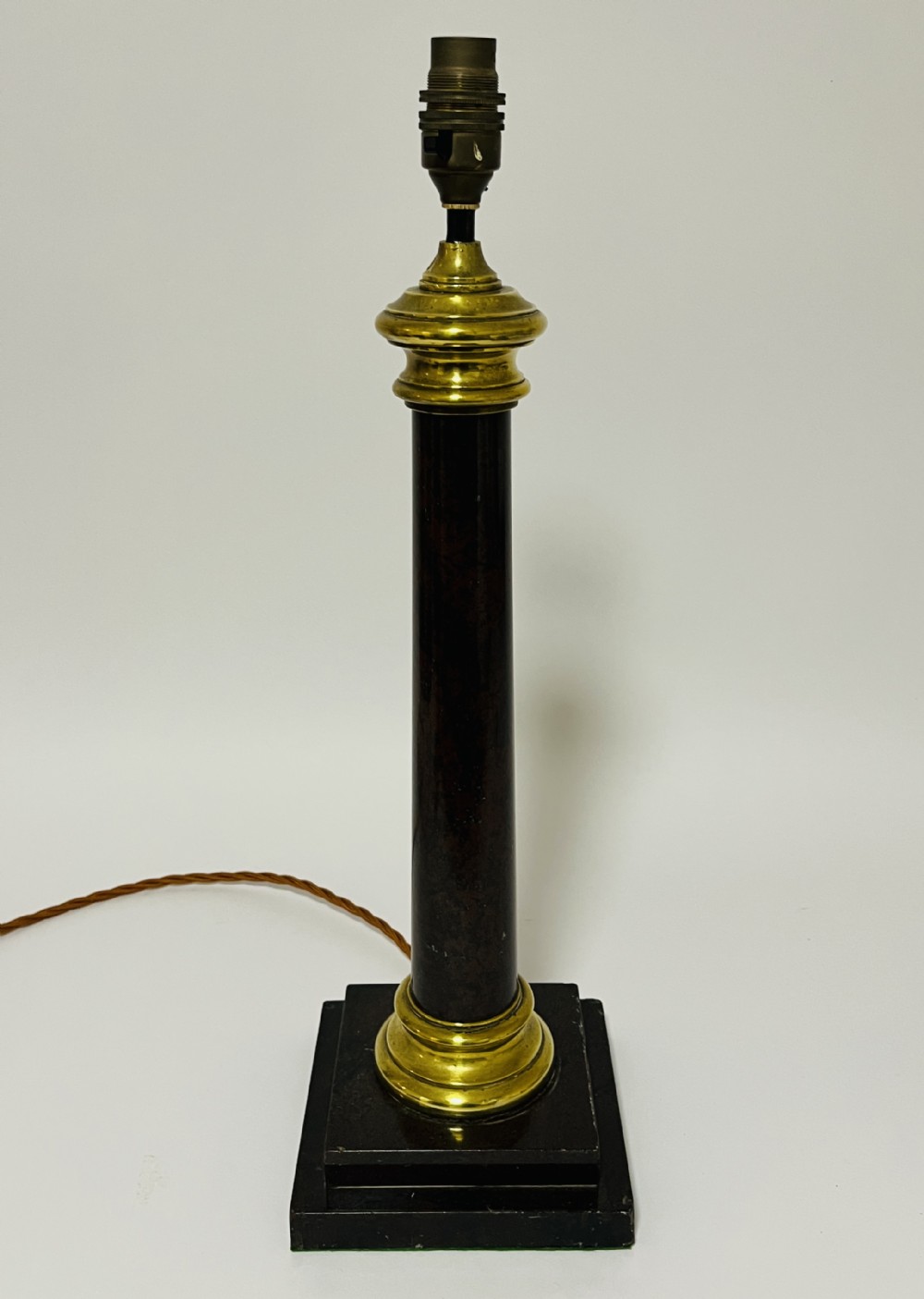 Red Serpentine Marble Table Lamp