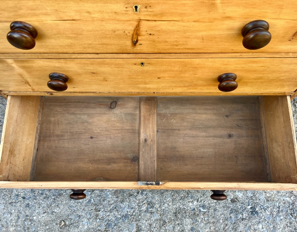 Antique Stripped Pine Chest of Drawers View IX