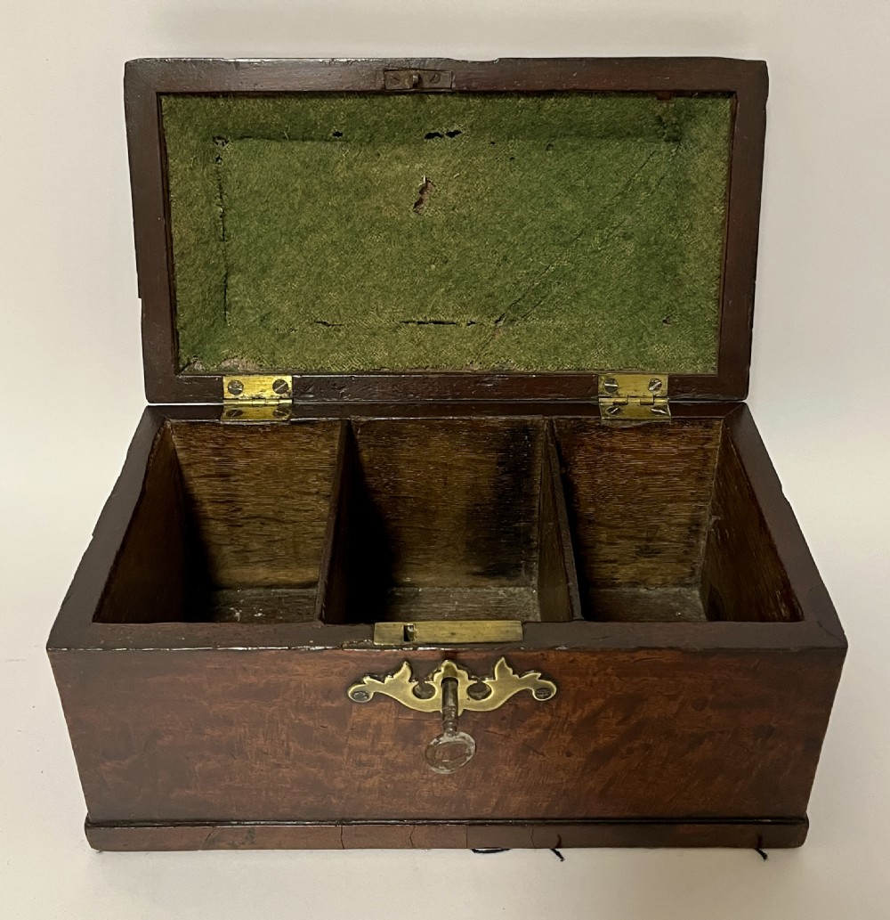 18th Century Georgian Mahogany Tea Caddy View II