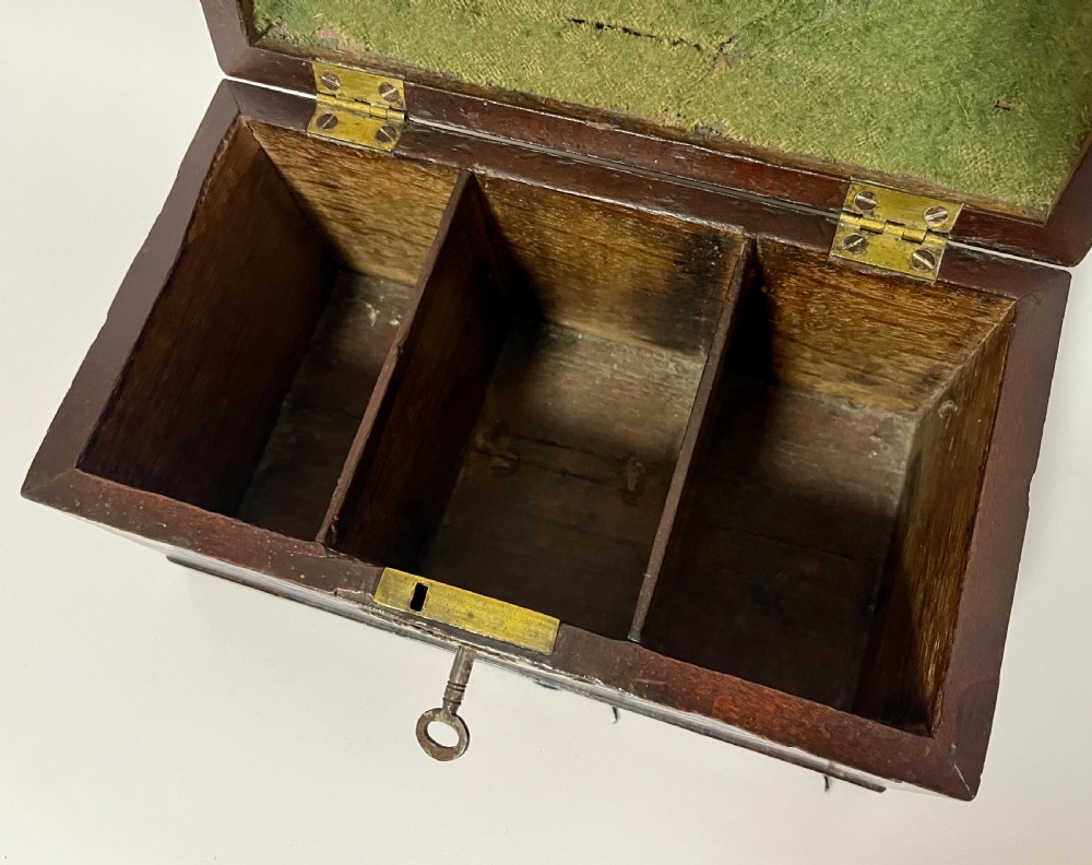 18th Century Georgian Mahogany Tea Caddy View III