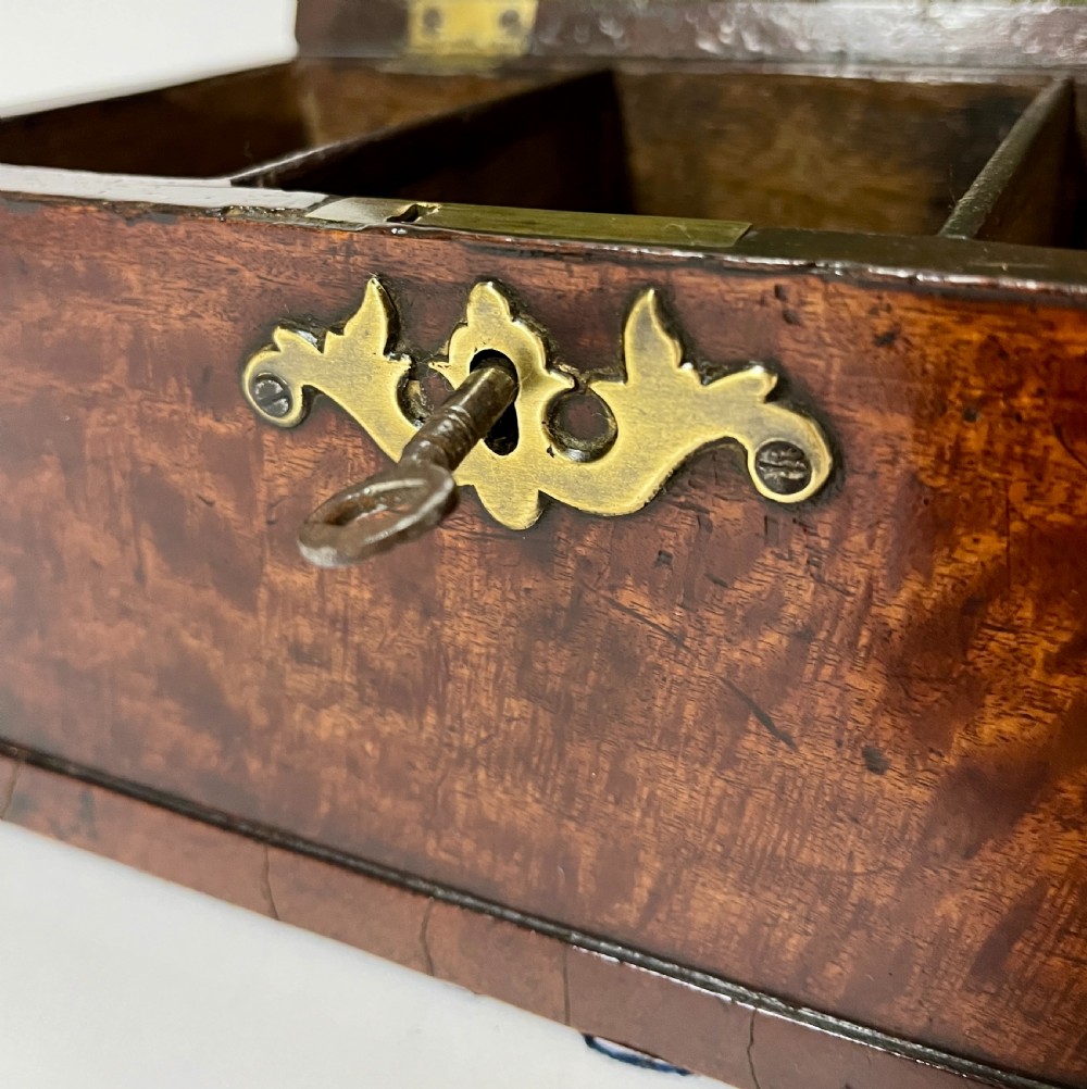 18th Century Georgian Mahogany Tea Caddy View VI
