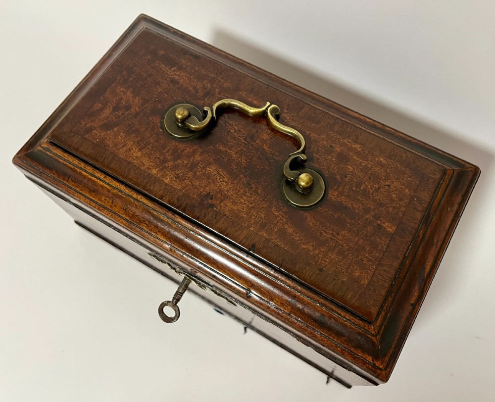 18th Century Georgian Mahogany Tea Caddy View VIII