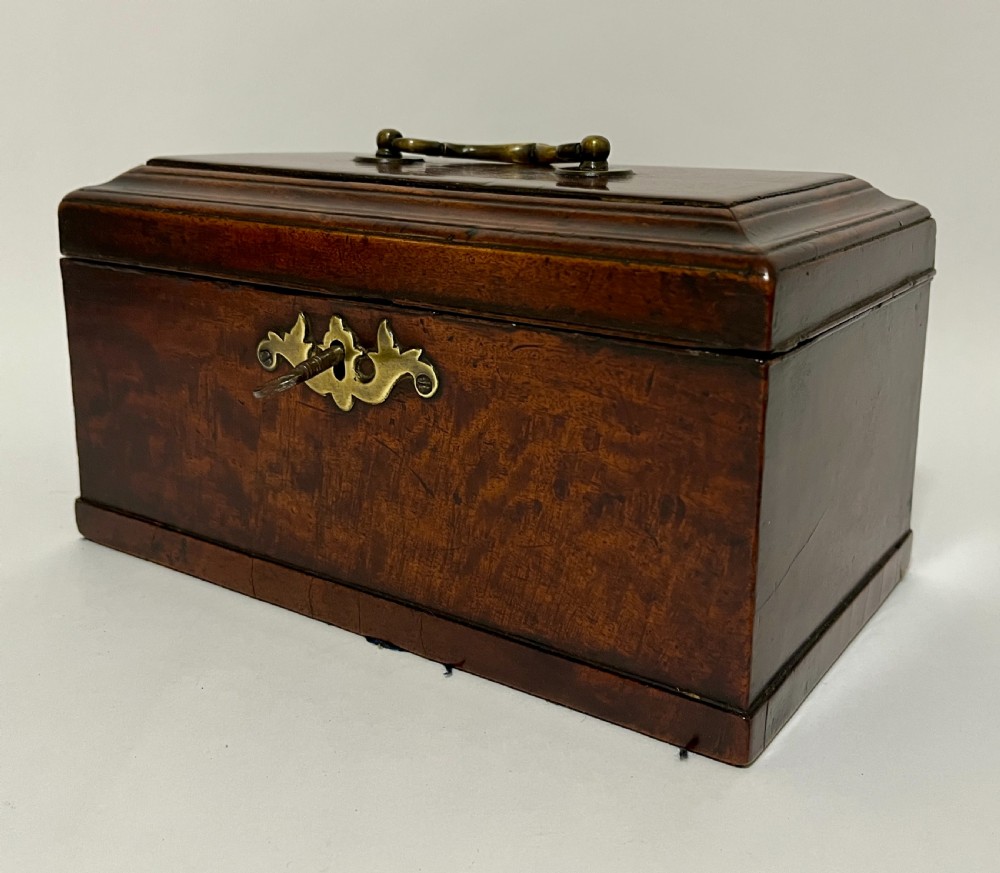 18th Century Georgian Mahogany Tea Caddy View X