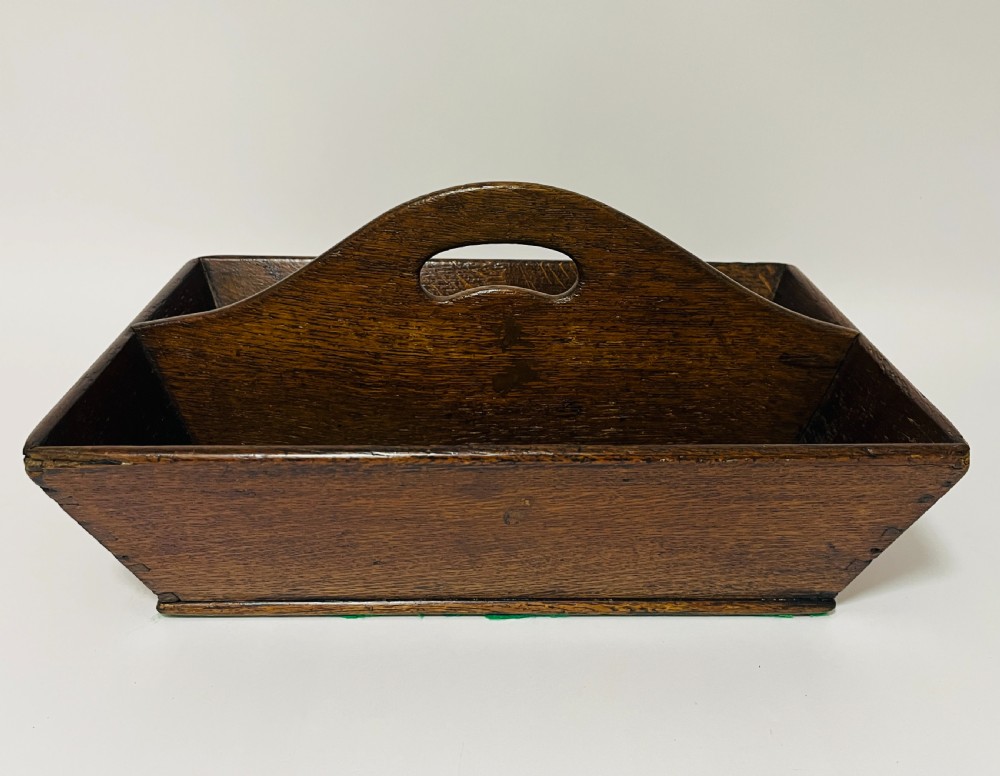 Georgian Oak Cutlery Tray View IV