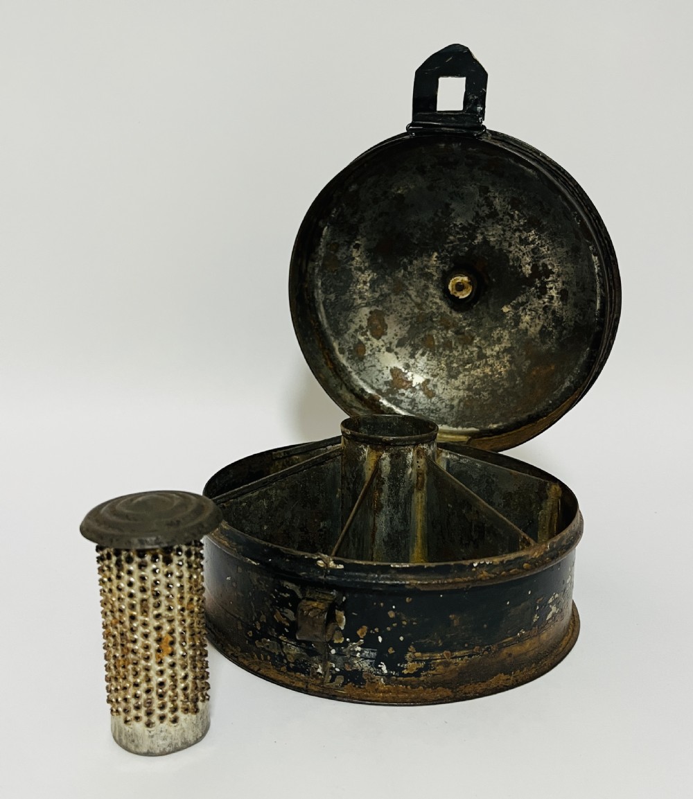 Antique Toleware Spice Tin View VII