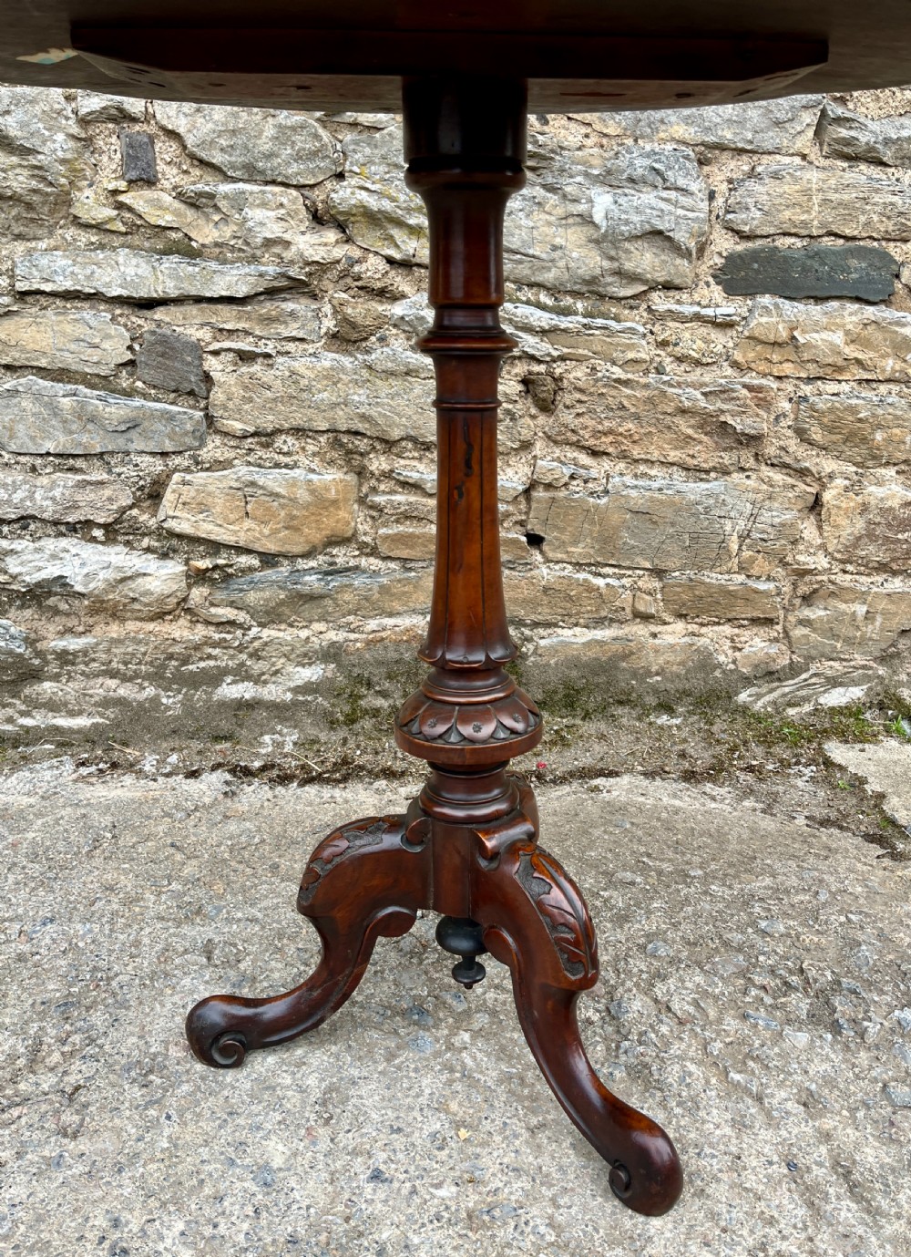 Victorian Walnut Chess Table View IV