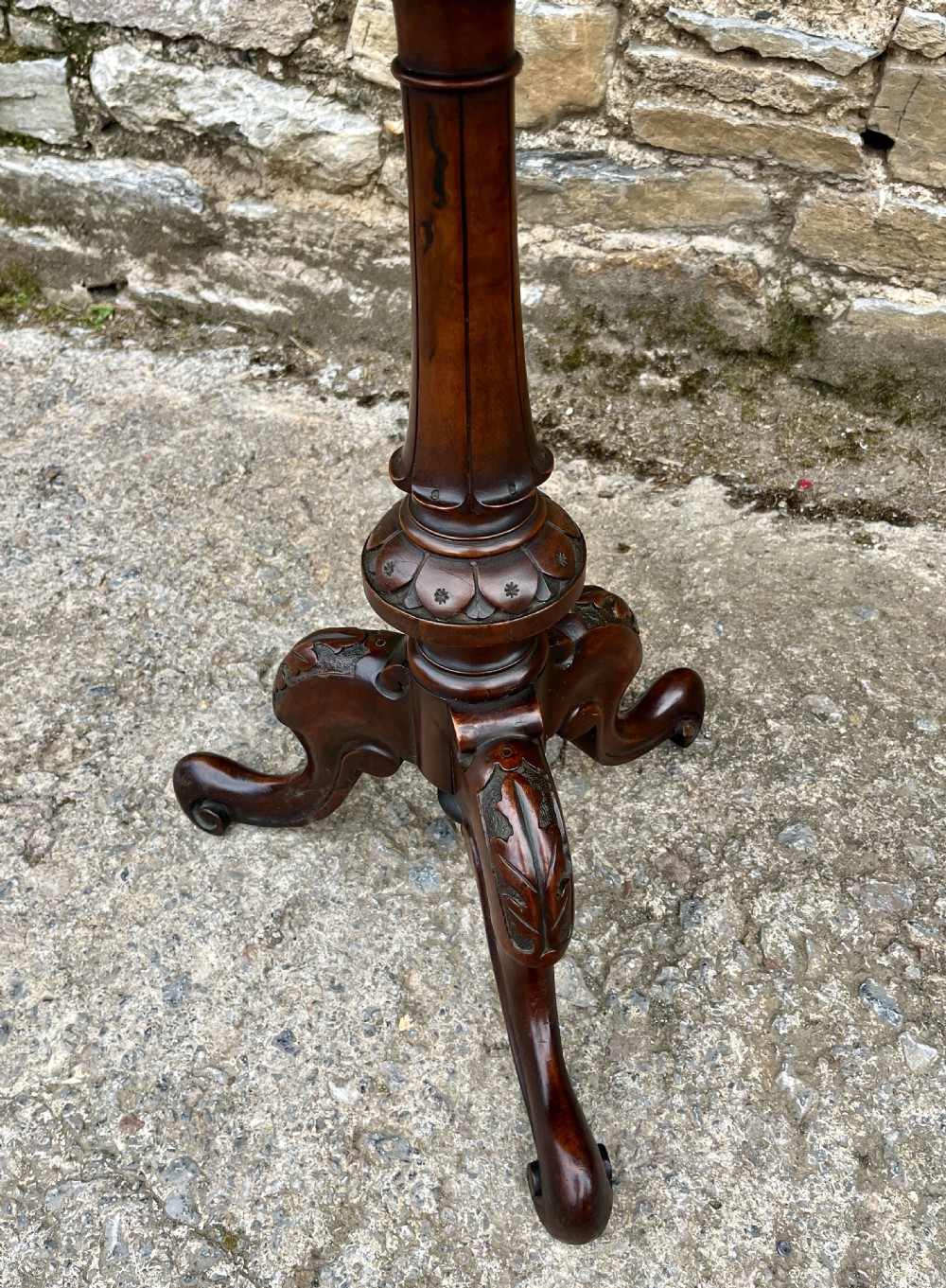 Victorian Walnut Chess Table View VII