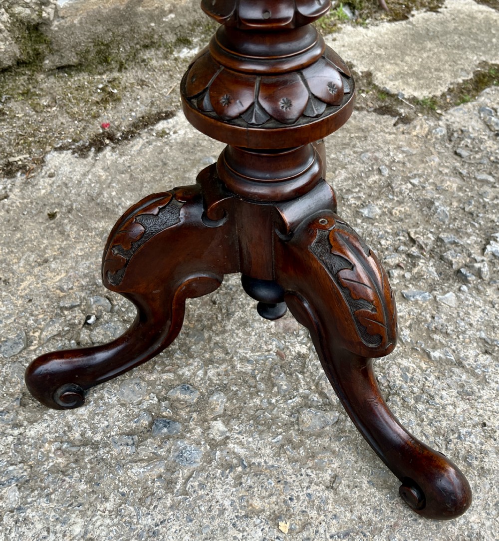 Victorian Walnut Chess Table View VIII