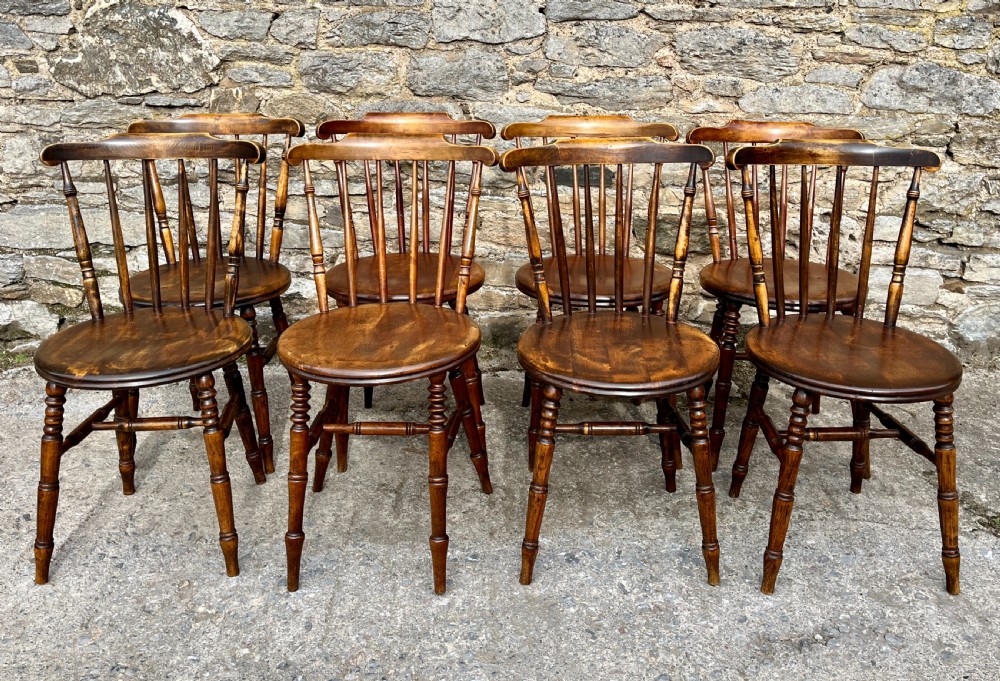 Set of 8 Antique Penny Chairs View II