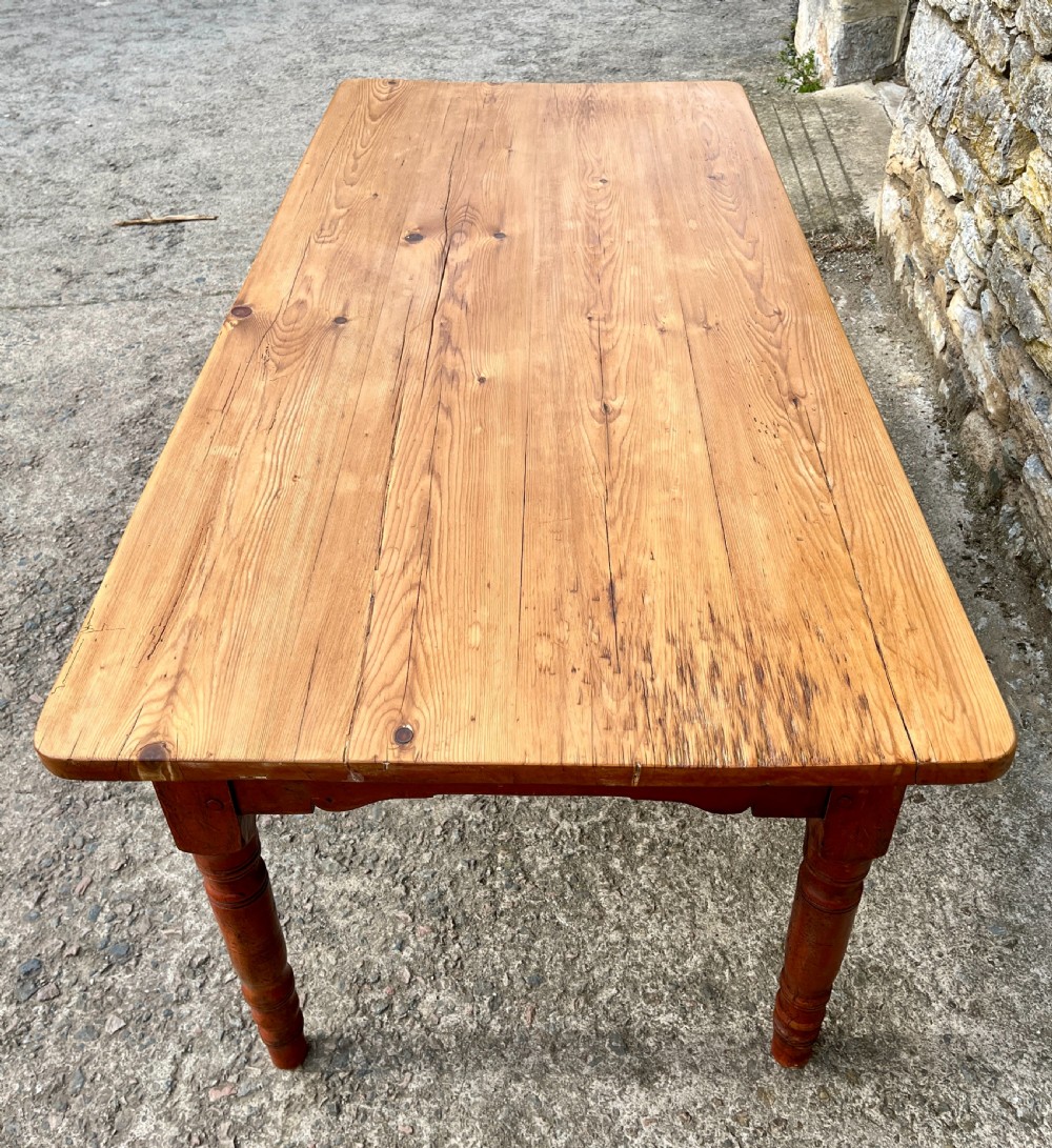 Victorian Pine Farmhouse Table View IV