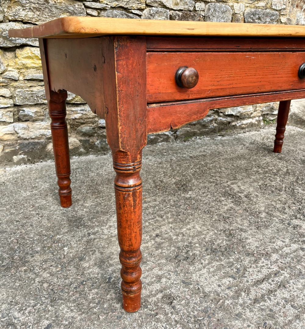 Victorian Pine Farmhouse Table View VIII