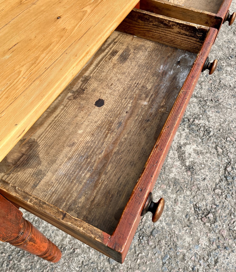 Victorian Pine Farmhouse Table View X