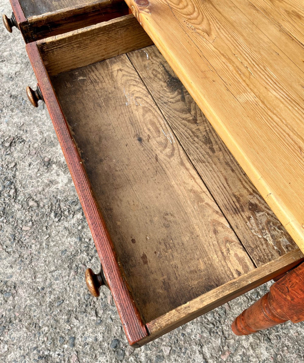 Victorian Pine Farmhouse Table View XI