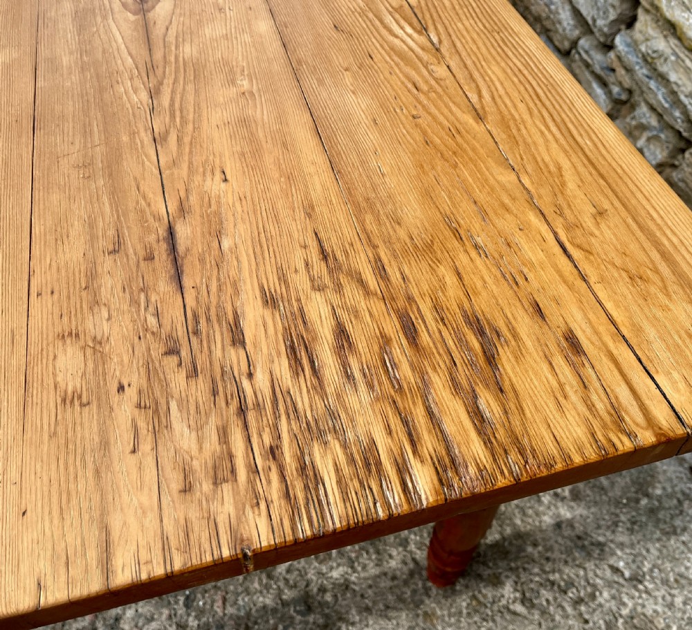 Victorian Pine Farmhouse Table View XII