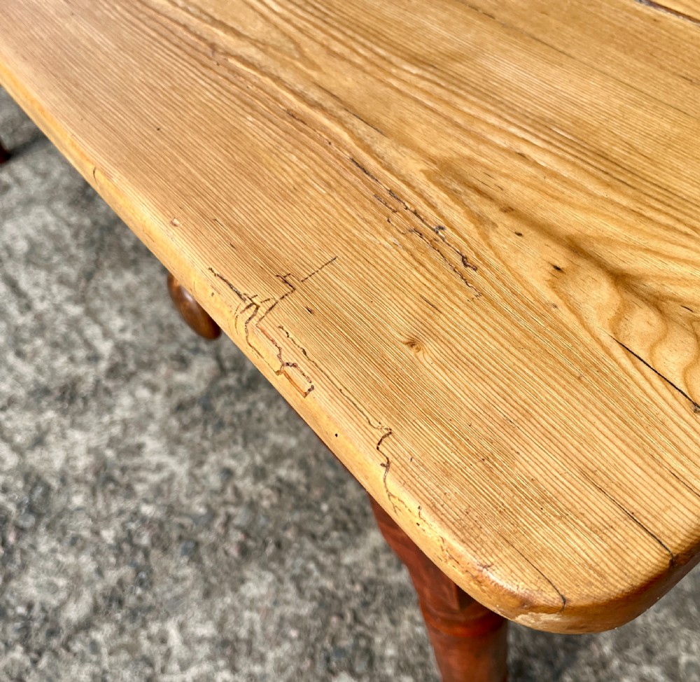 Victorian Pine Farmhouse Table View XIII