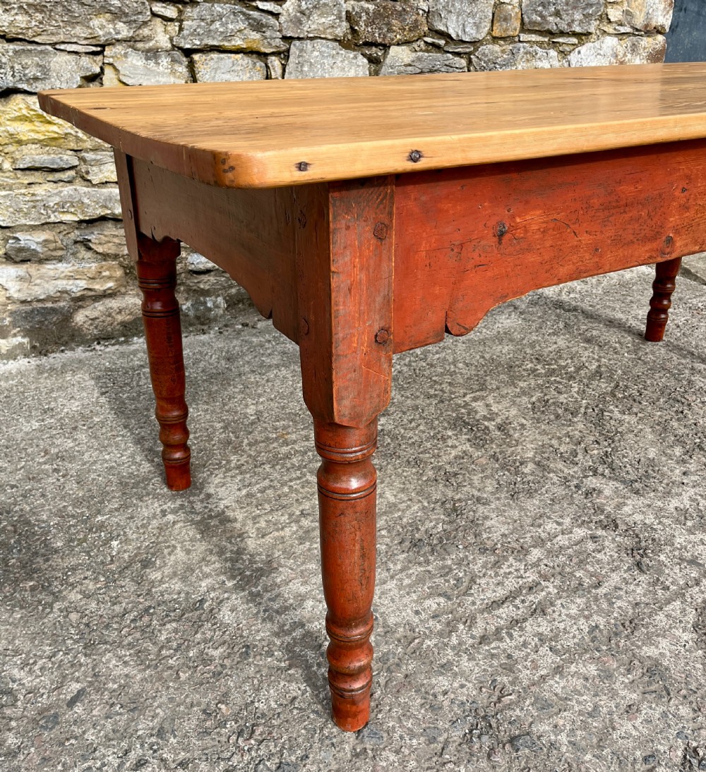 Victorian Pine Farmhouse Table View XVII