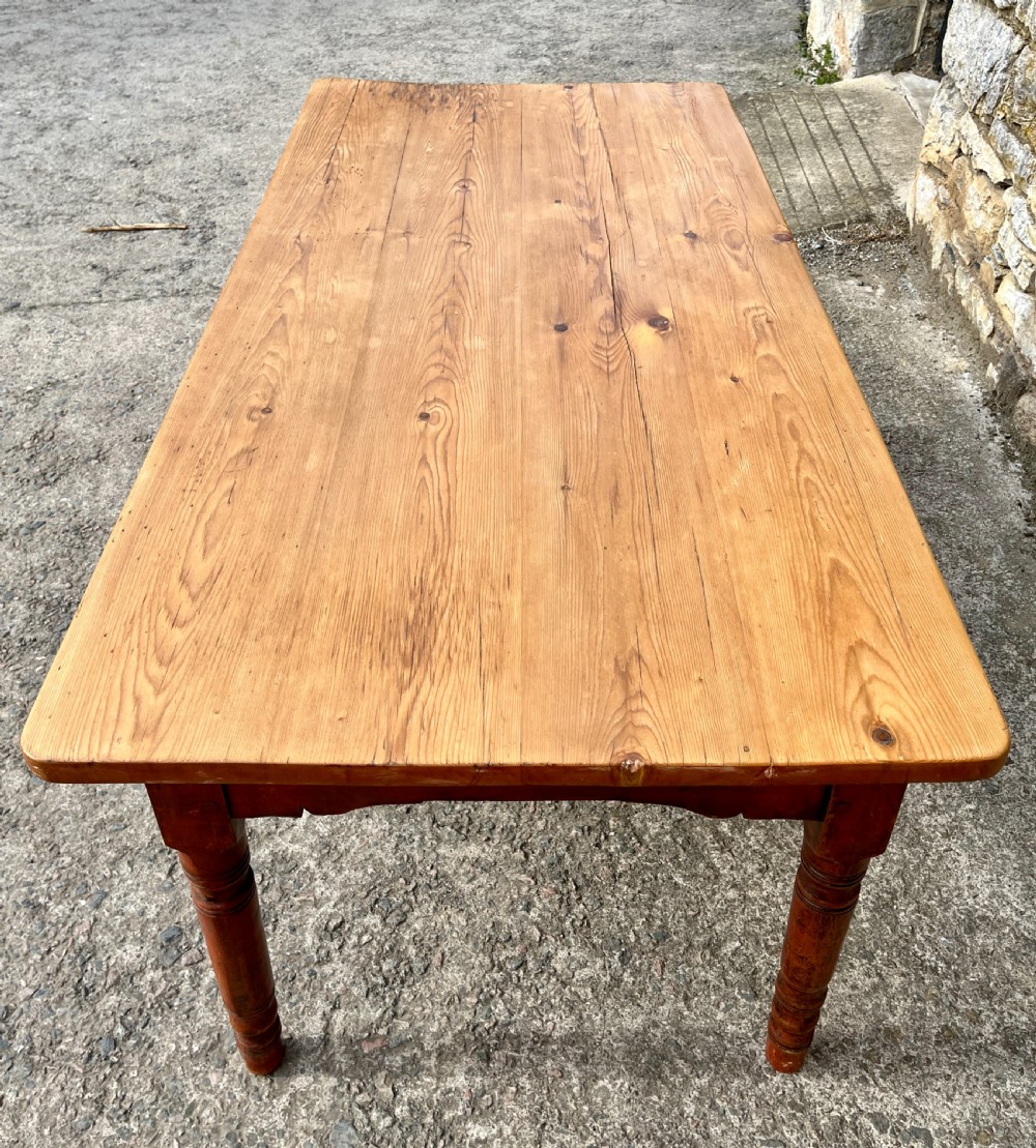 Victorian Pine Farmhouse Table View XIX