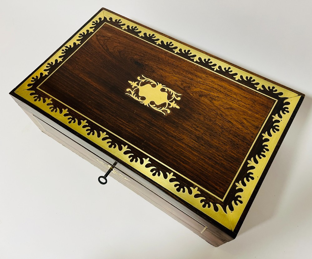 Victorian Rosewood Inlaid Writing Slope View XI