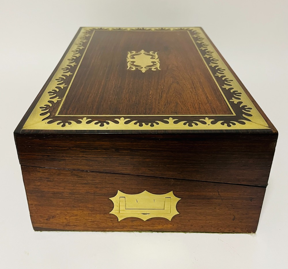 Victorian Rosewood Inlaid Writing Slope View XII