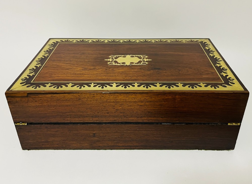 Victorian Rosewood Inlaid Writing Slope View XIII