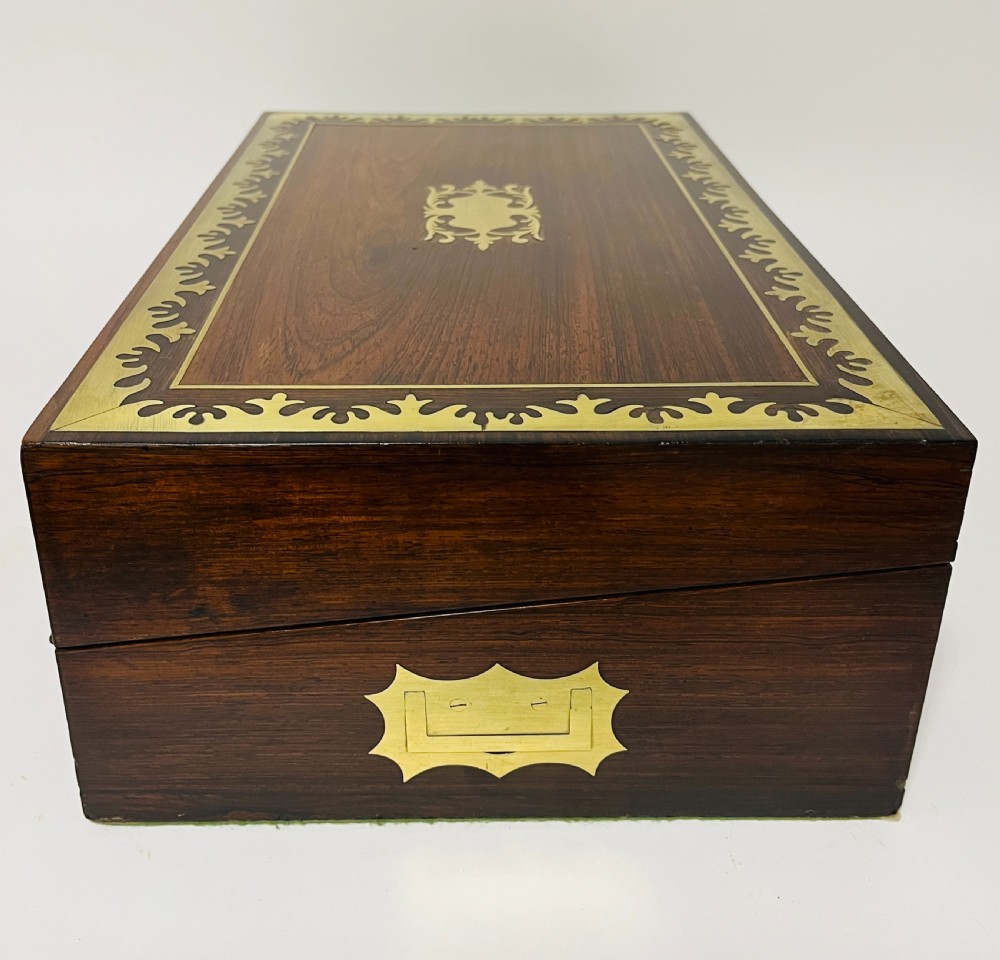 Victorian Rosewood Inlaid Writing Slope View XV