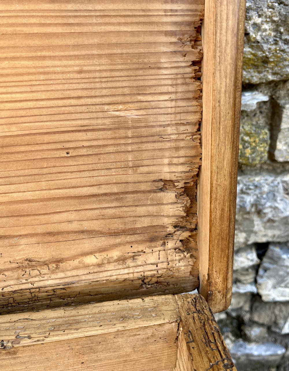 Large Antique Stripped Pine Blanket Box View XXII