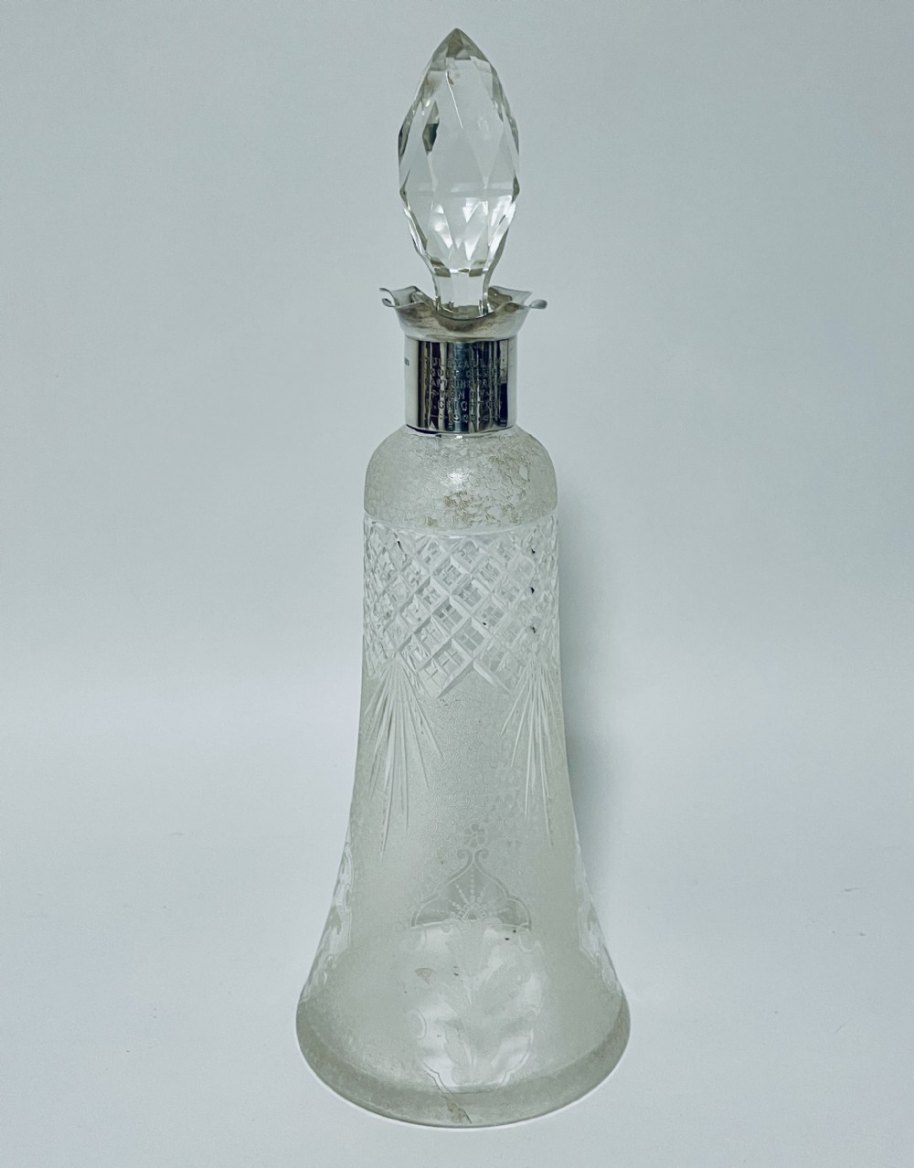 Edwardian Silver Collar Decanter