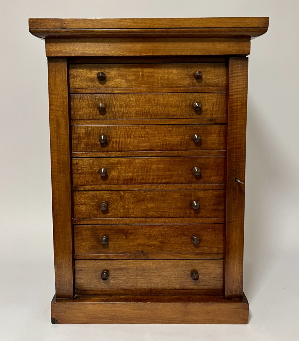 Victorian Mahogany Tabletop Wellington Chest