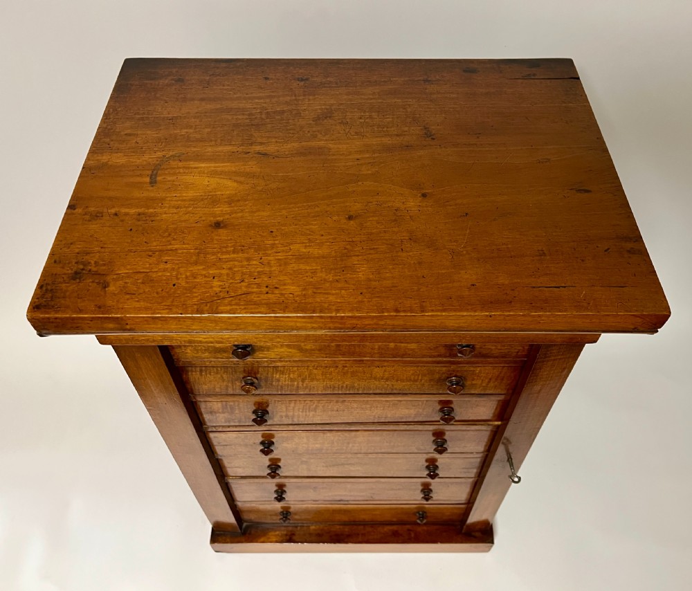 Victorian Mahogany Tabletop Wellington Chest View III