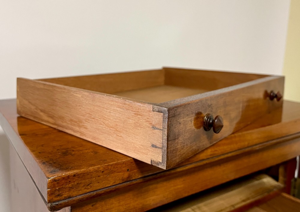 Victorian Mahogany Tabletop Wellington Chest View IX