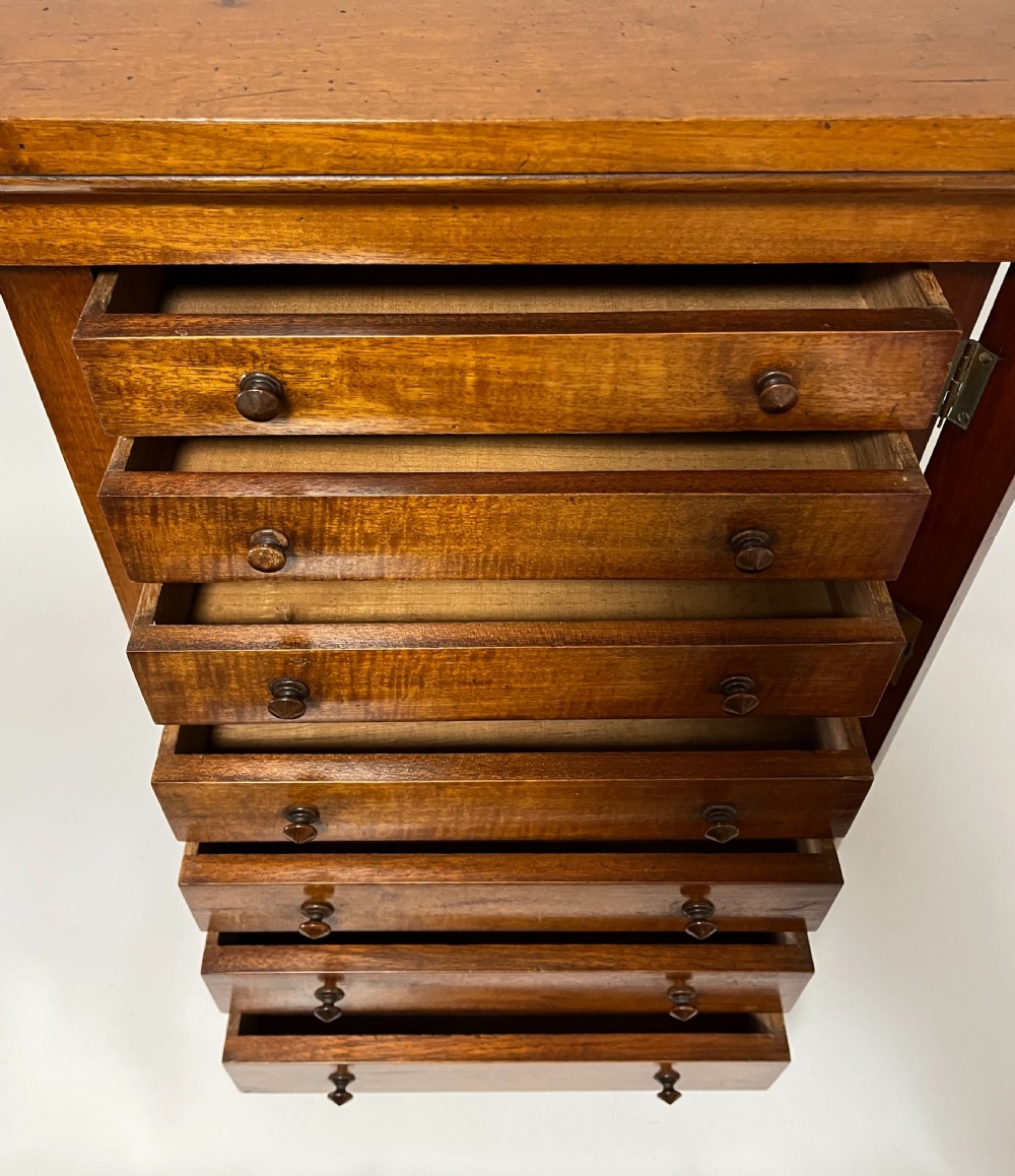 Victorian Mahogany Tabletop Wellington Chest View X