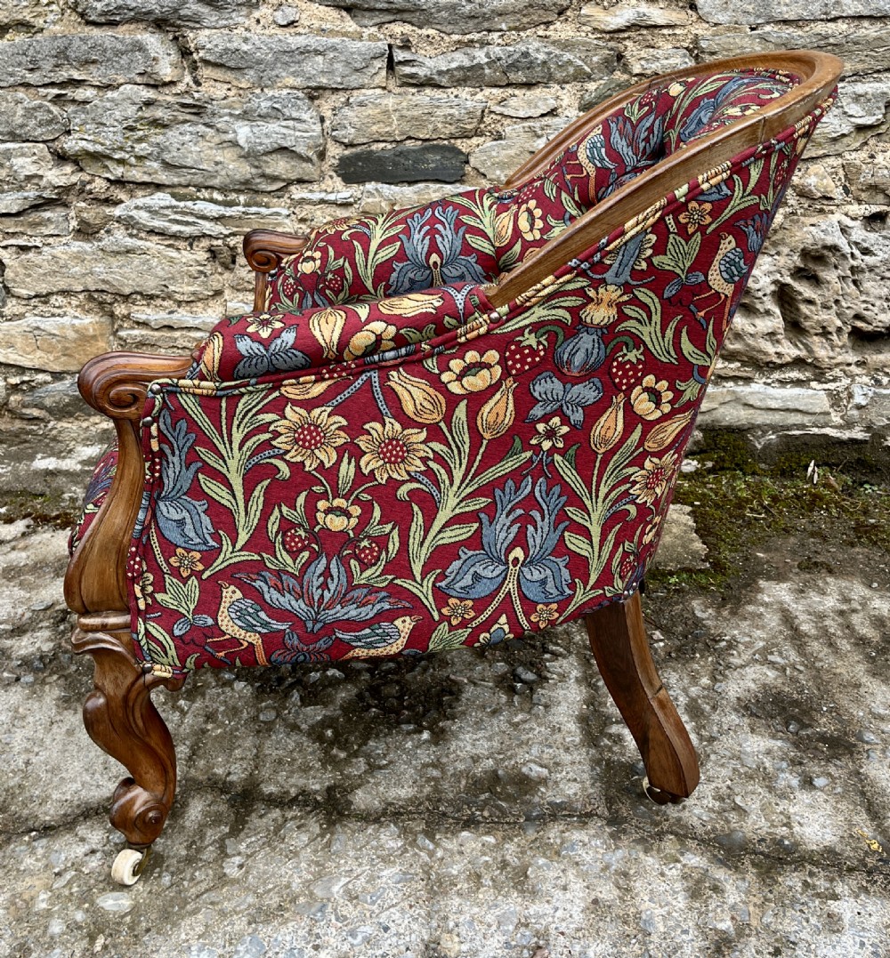 Victorian Rosewood Framed Armchair View V