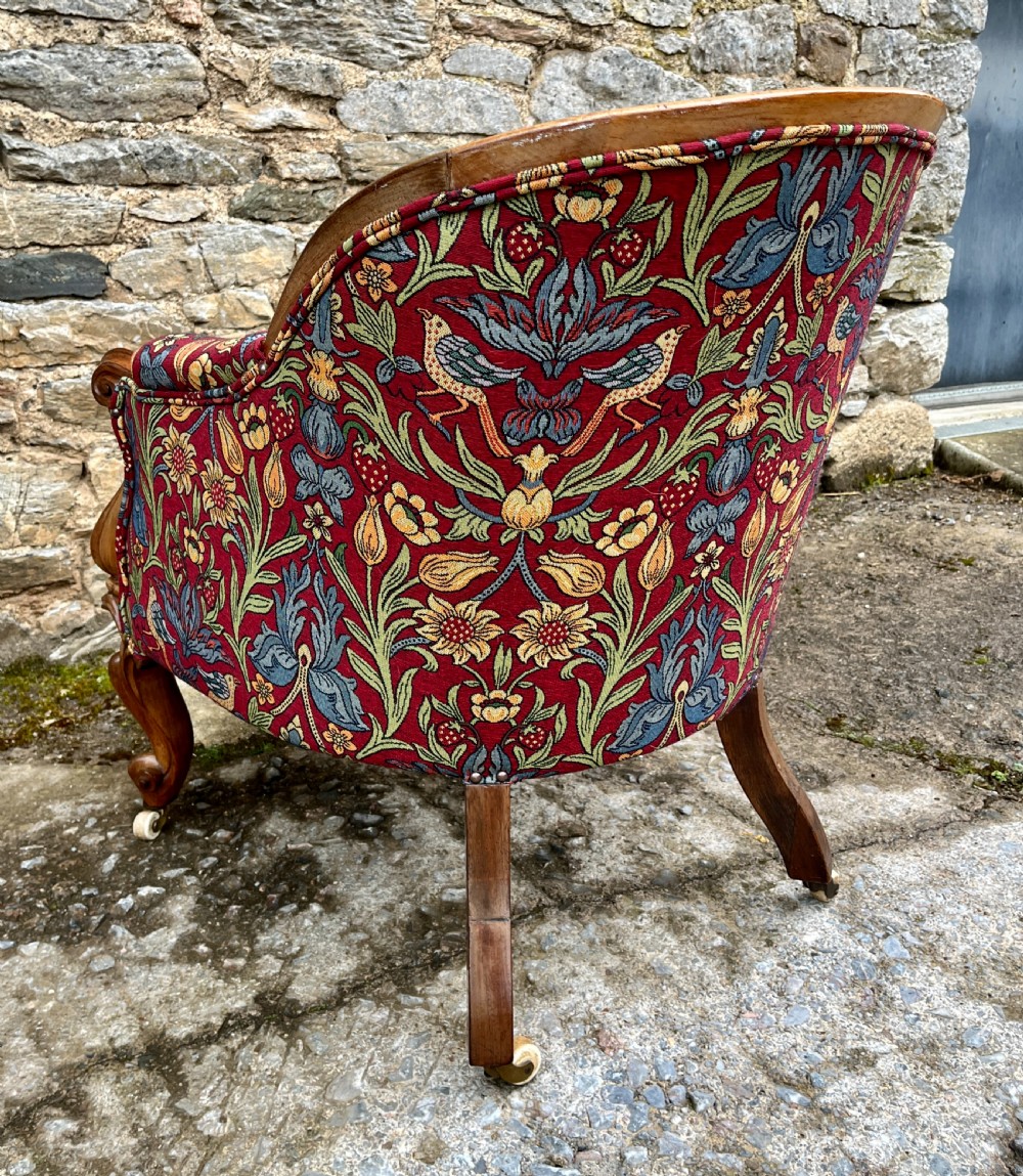 Victorian Rosewood Framed Armchair View VII