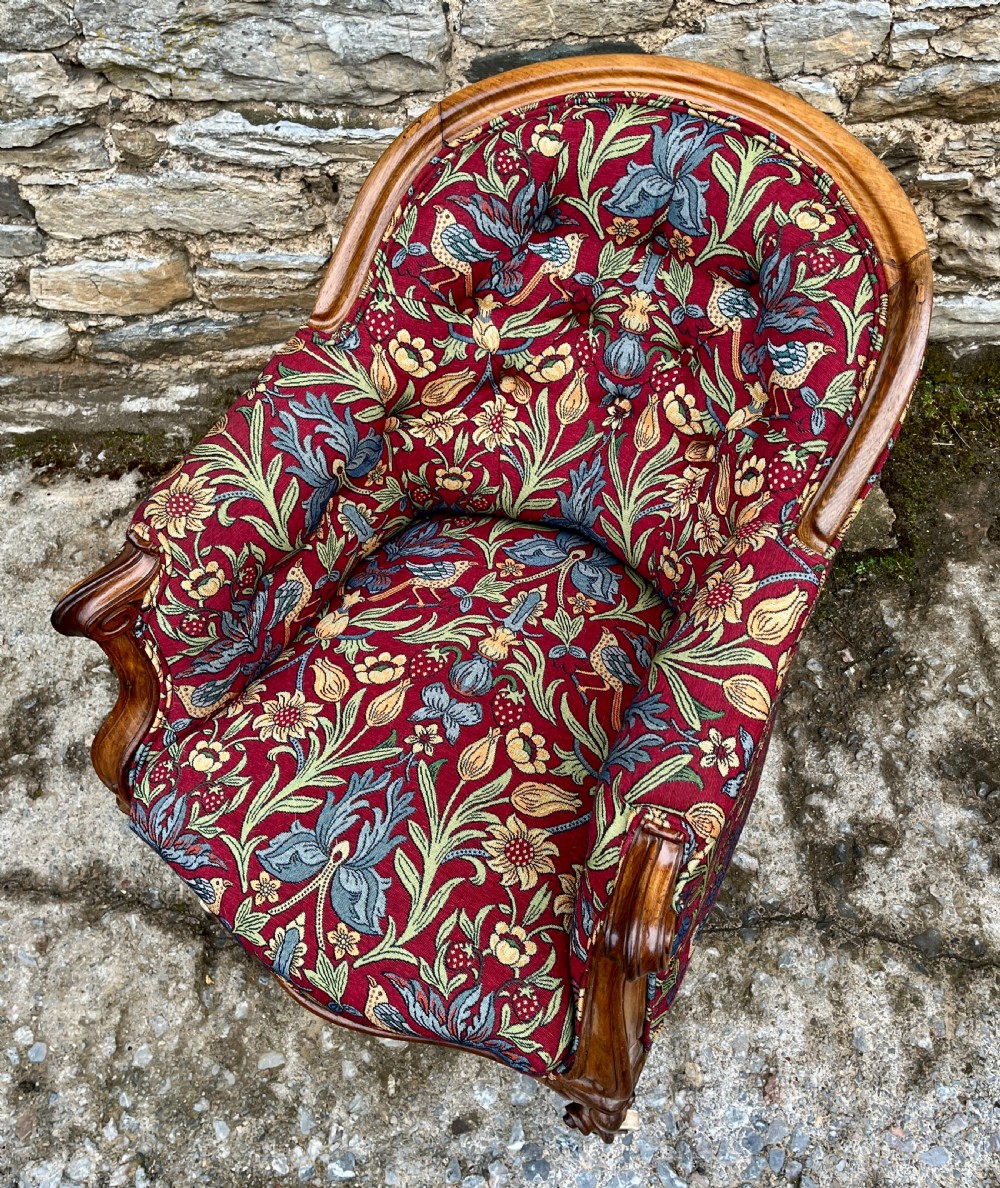 Victorian Rosewood Framed Armchair View VIII