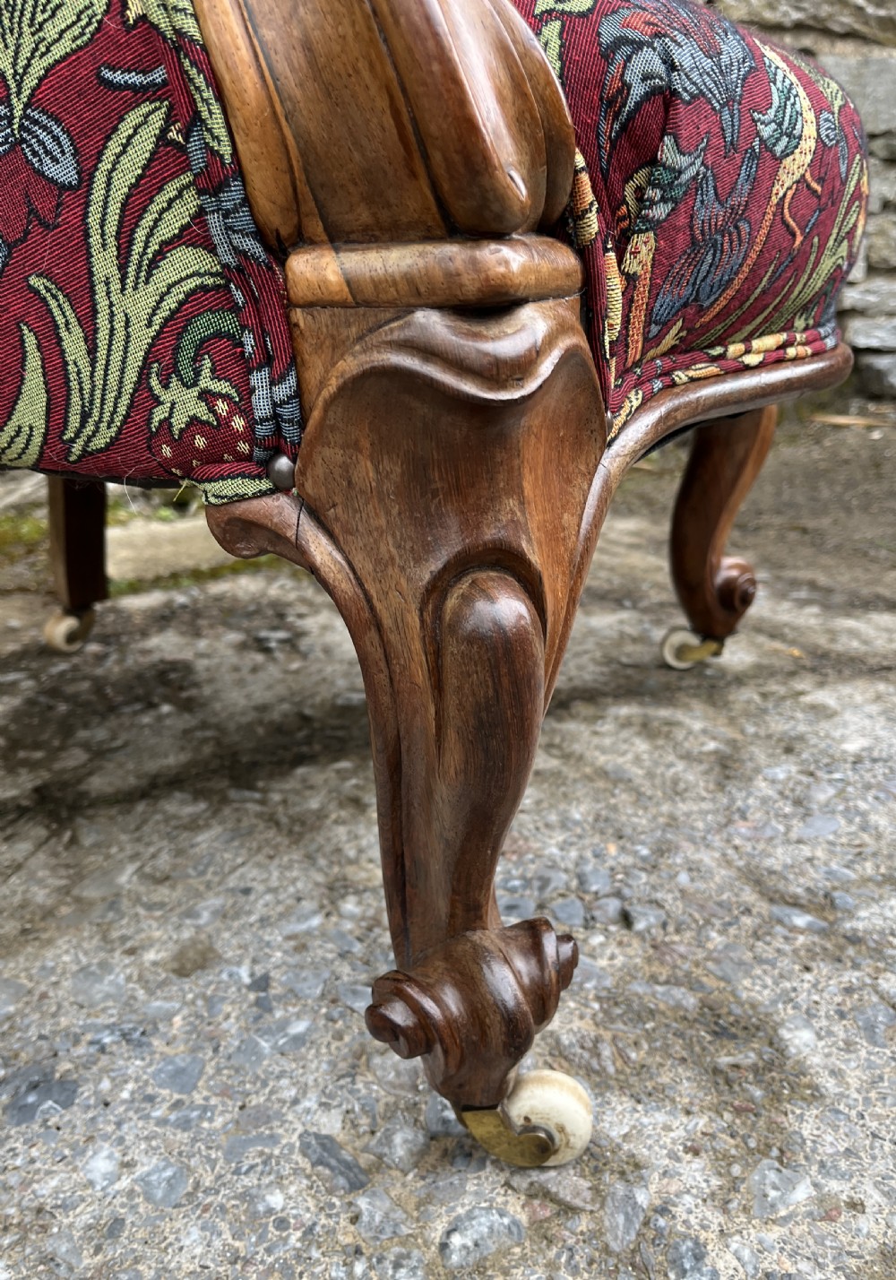 Victorian Rosewood Framed Armchair View X
