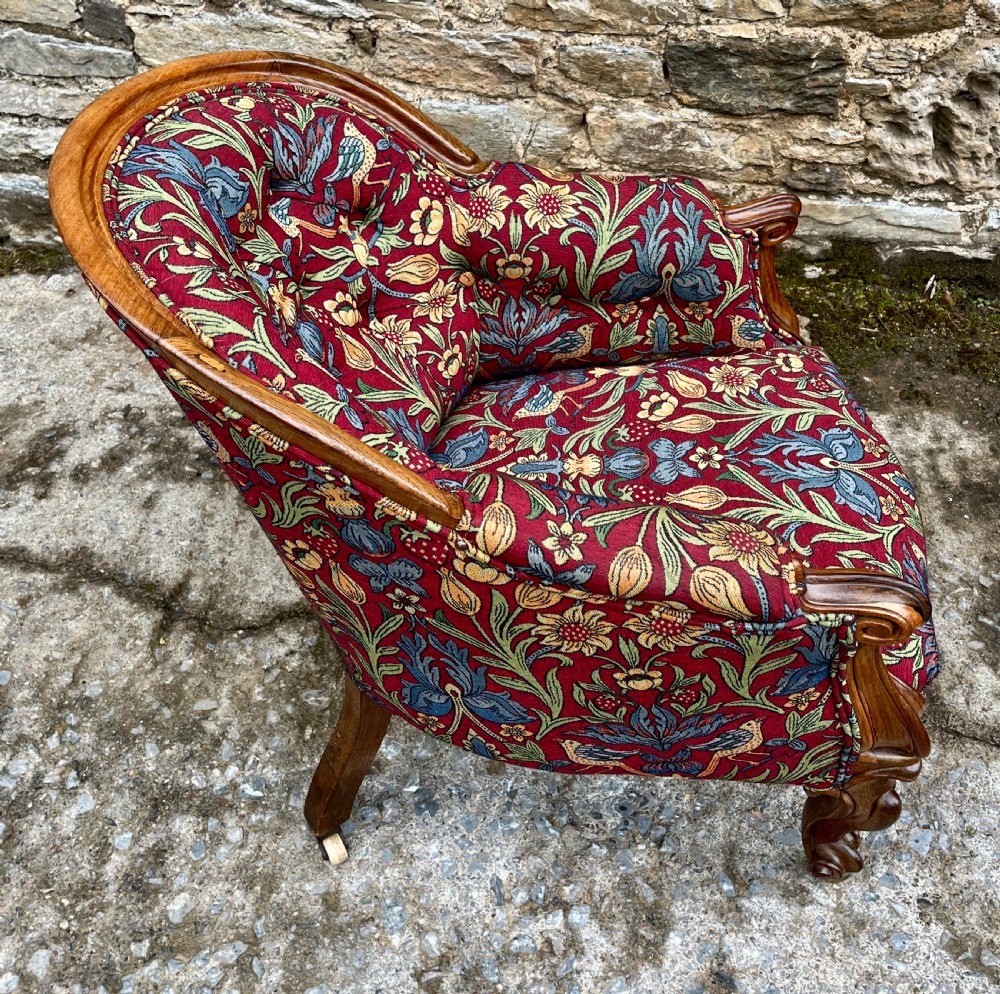 Victorian Rosewood Framed Armchair View XII