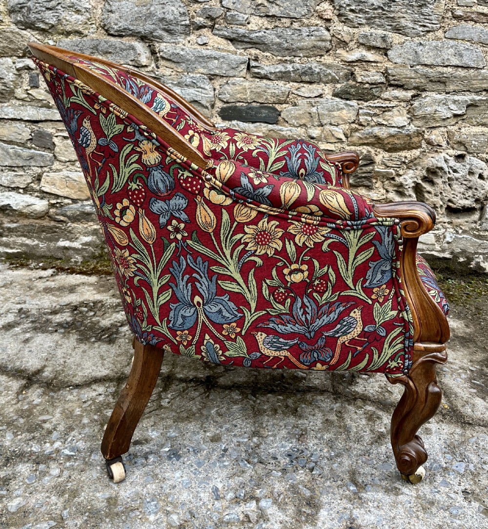Victorian Rosewood Framed Armchair View XV
