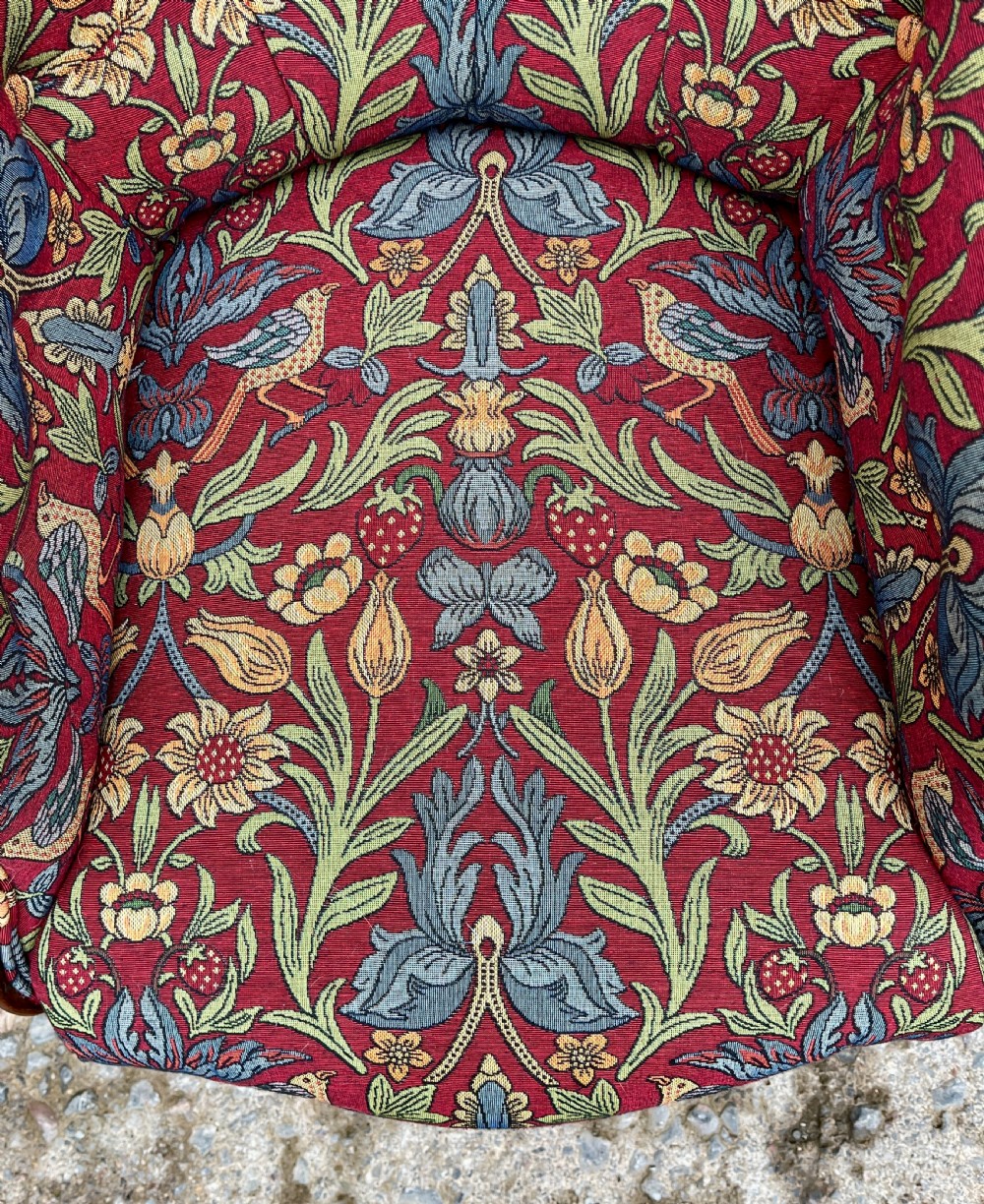Victorian Rosewood Framed Armchair View XVII