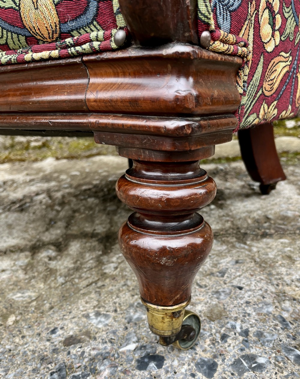Victorian Mahogany Framed Armchair View V